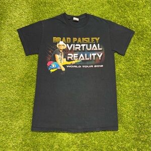 Brad Paisley 2012 Virtual Reality Tour Shirt Size Small Gildan Black